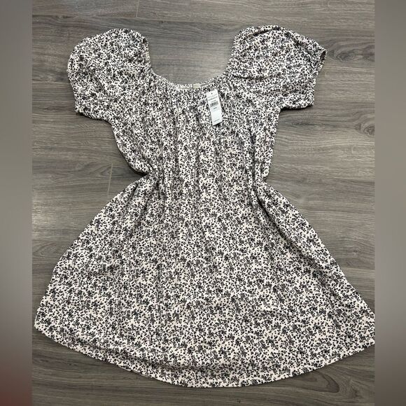 AE Beachy Puff-Sleeve Mini Dress - Picture 1 of 4